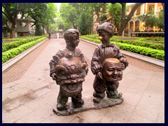 Odd children statues, Shamian Island.